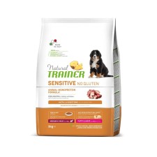 Natural Trainer Dog Sensitive Fara Gluten Medium-Maxi Puppy & Junior Rata, 3 kg