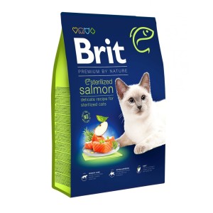 Brit Premium by Nature Cat Sterilized cu Somon, 8 kg