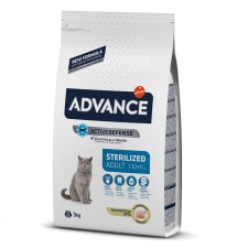Hrana pisici Advance Sterilized Curcan 3 kg